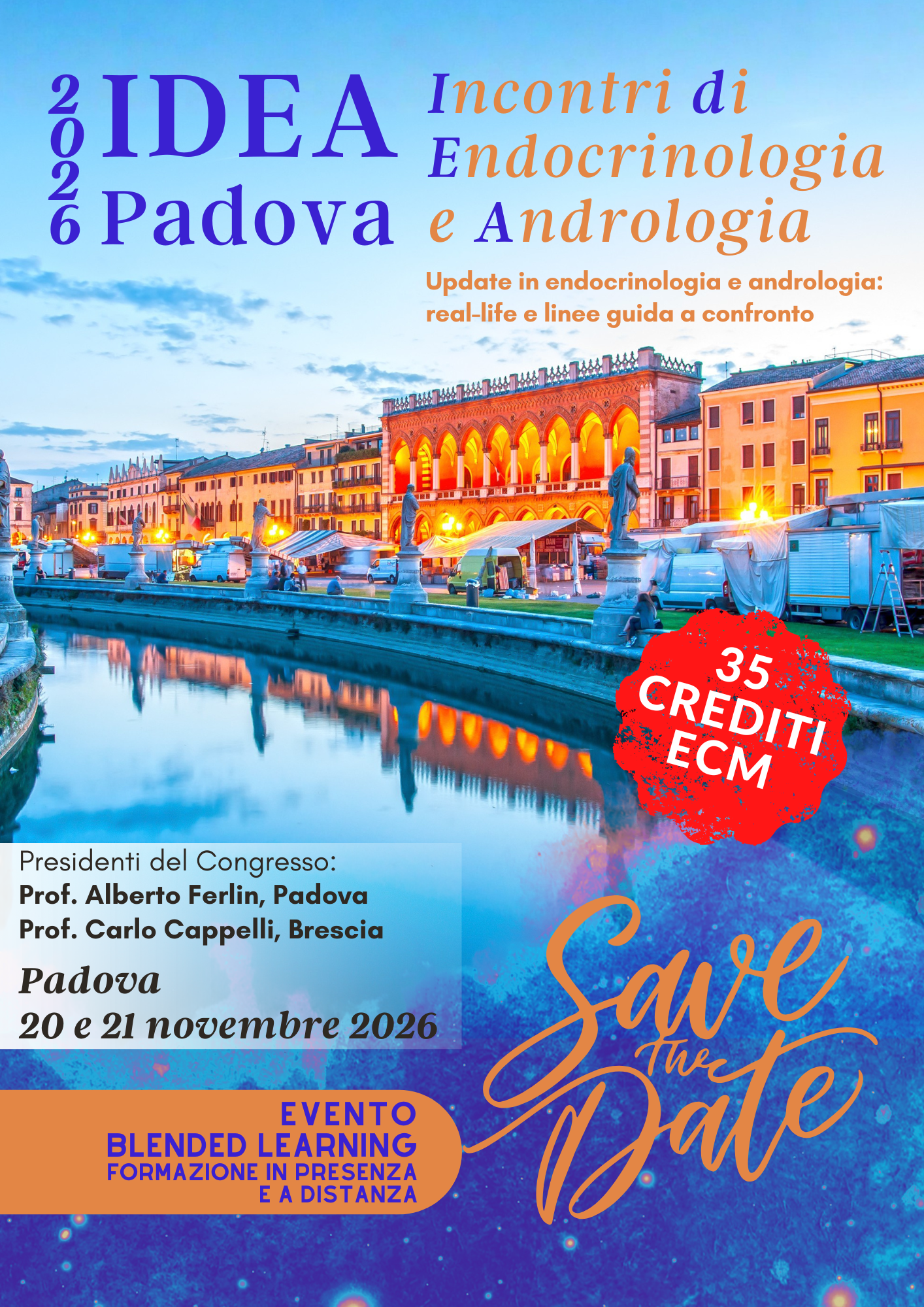 Programma IDEA PADOVA 2026 - INCONTRI DI ENDOCRINOLOGIA E ANDROLOGIA: Update in endocrinologia e andrologia: real-life e linee guida a confronto